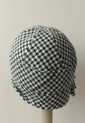 Houndstooth Inès Cloche Hat