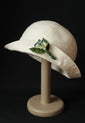 Natural "Croisette" Cloche Hat