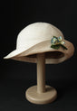 Natural "Croisette" Cloche Hat