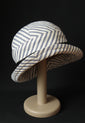 Ticking "Croisette" Cloche Hat