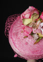 Pretty Pink "Coquette" Pillbox with Roses