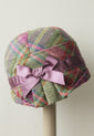 Green Plaid Cloche Hat