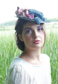 Black "Marie-Antoinette" Shepherdess Tilt Hat