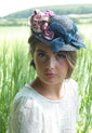 Black "Marie-Antoinette" Shepherdess Tilt Hat