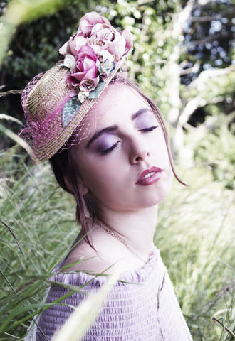 "Marie-Antoinette" Shepherdess Tilt Hat