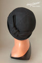 Black Wool "Sasha" Cloche Hat