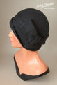 Black Wool "Sasha" Cloche Hat