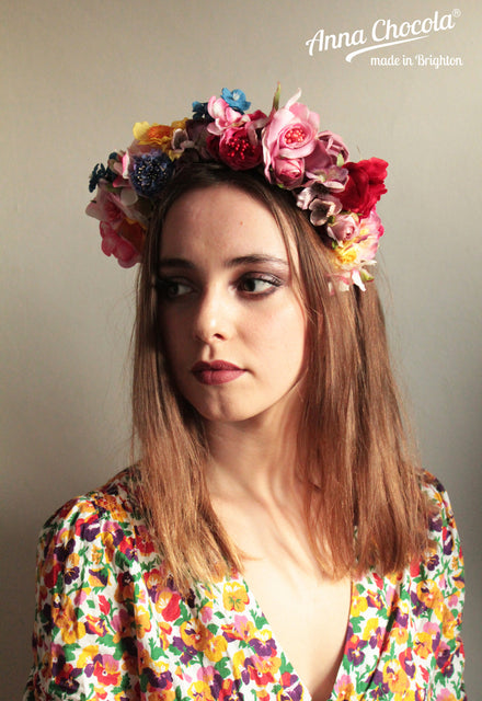 Colourful Folk Flower Crown