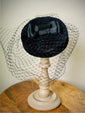 Black Birdcage Veil Coquette Pillbox