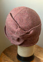 Herringbone Tweed "Sasha" Cloche Hat