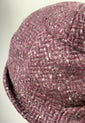 Maroon Tweed "Sasha" Cloche Hat