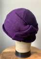 Purple Wool "Sasha" Cloche Hat